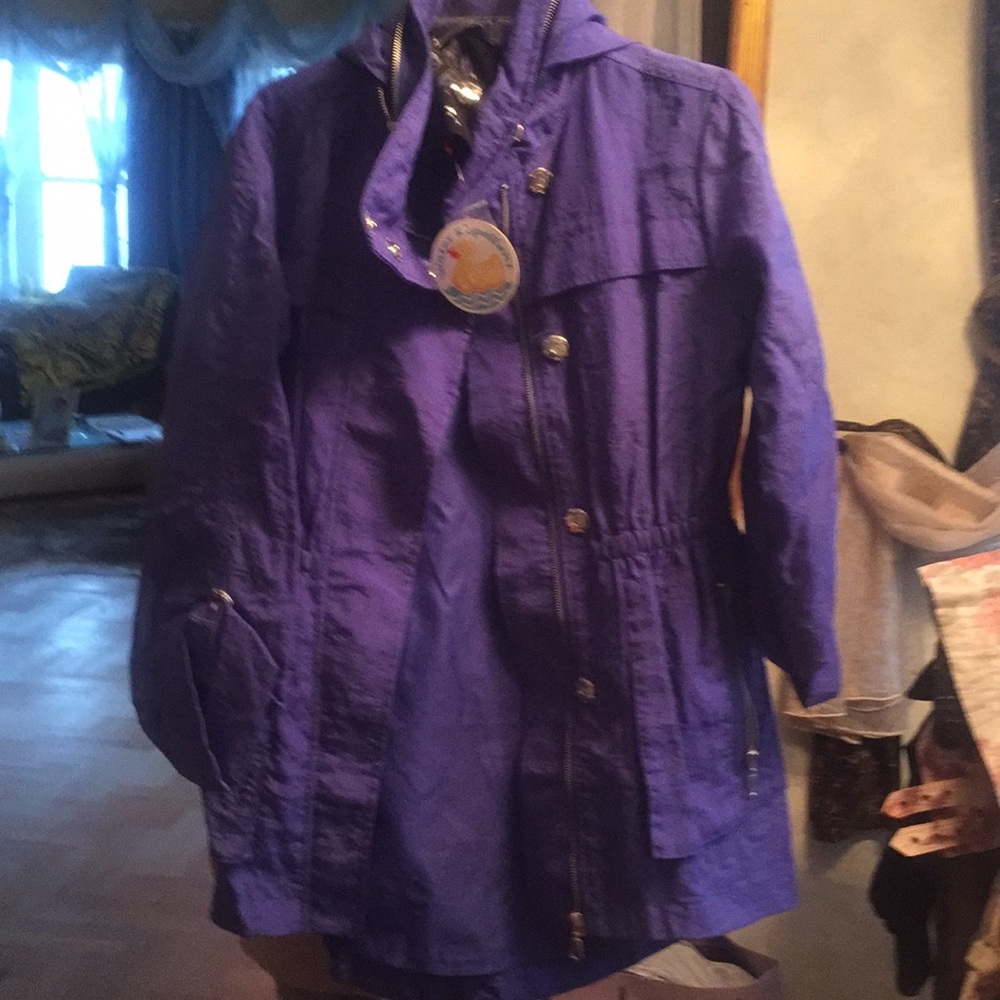 Beautiful purple wind breaker jacket